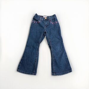 Y2K Xhilaration 4t Girls‎ Embroidery Flare Jeans